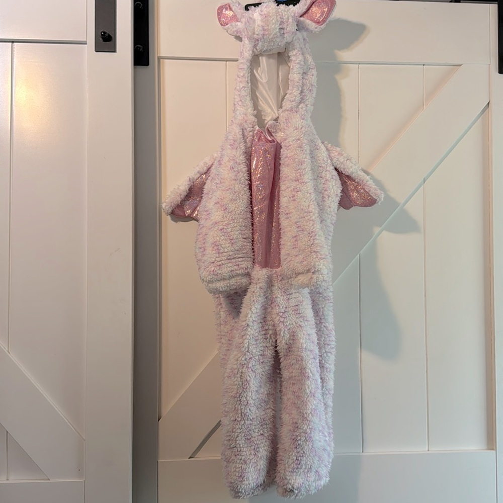 Toddler zip unicorn costume NWT